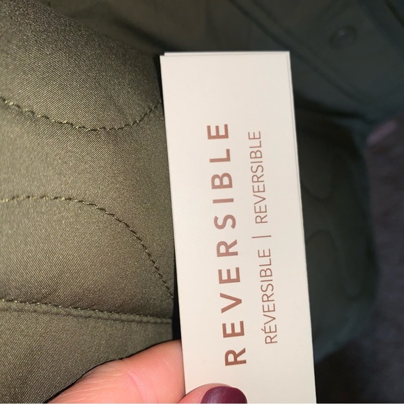 NEW Koolaburra by UGG Reversible Sherpa Quilted Jacket Olive Women's XXL - Picture 4 of 12